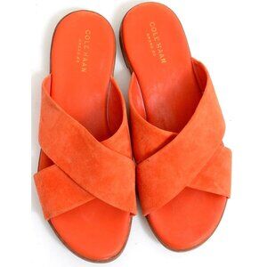 Cole Haan Anica Size 7.5 Criss Cross Slide Flat Sandal Summer Resort Vacation